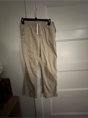 Boy’s Casual Drawstring Pants in Beige